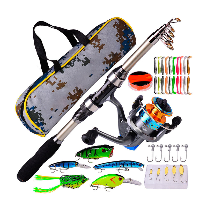Fishing Rod Combo - 낚싯대와 릴 콤보 카본 파이버 텔레스코픽