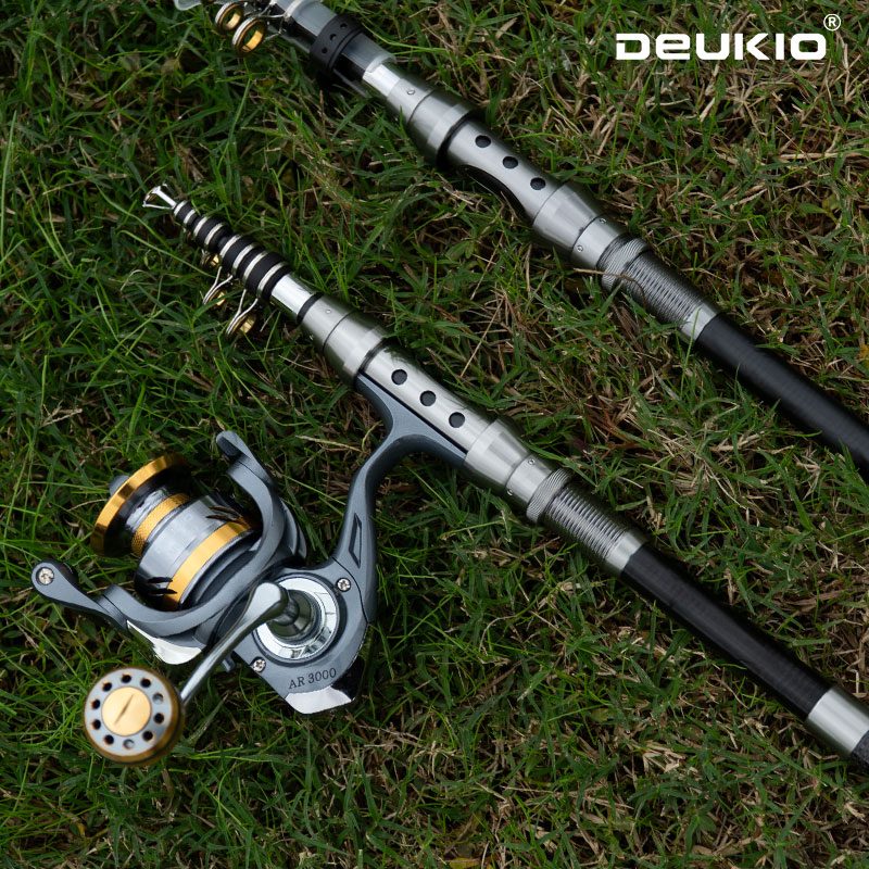 Fishing Rod Building Kit - DEUKIO 낚싯대와 릴 콤보 텔레스코픽 낚싯대