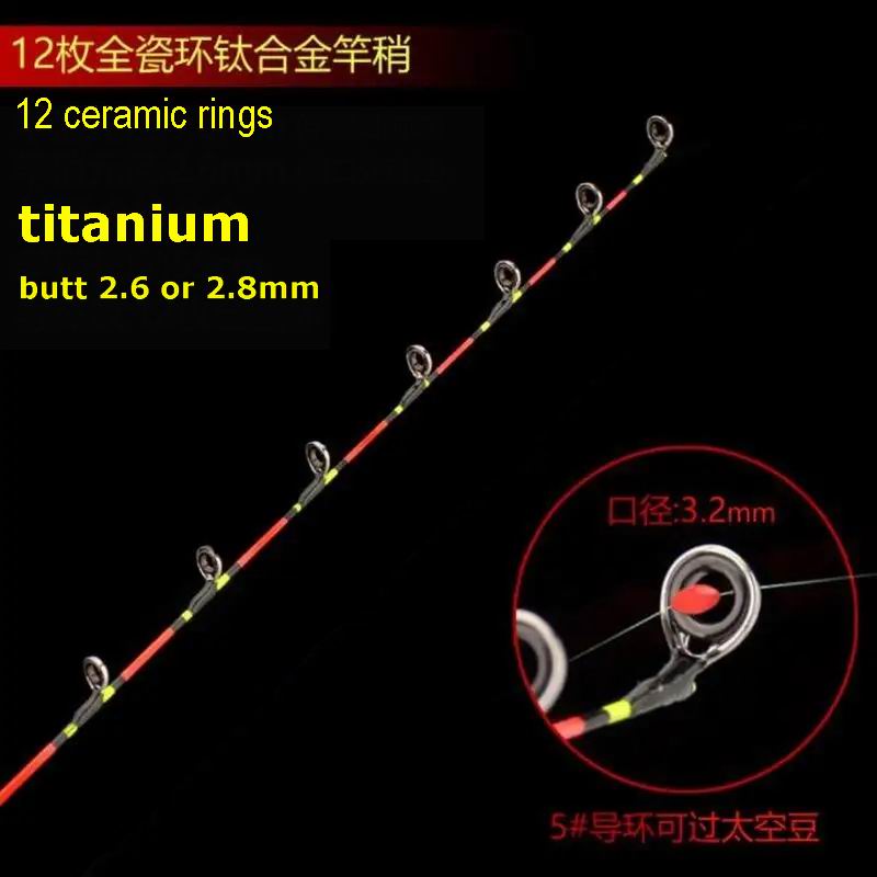 Fishing Rod Tip Replacement - RA006 RA006T 티타늄 0.6mm 0.8mm 1mm