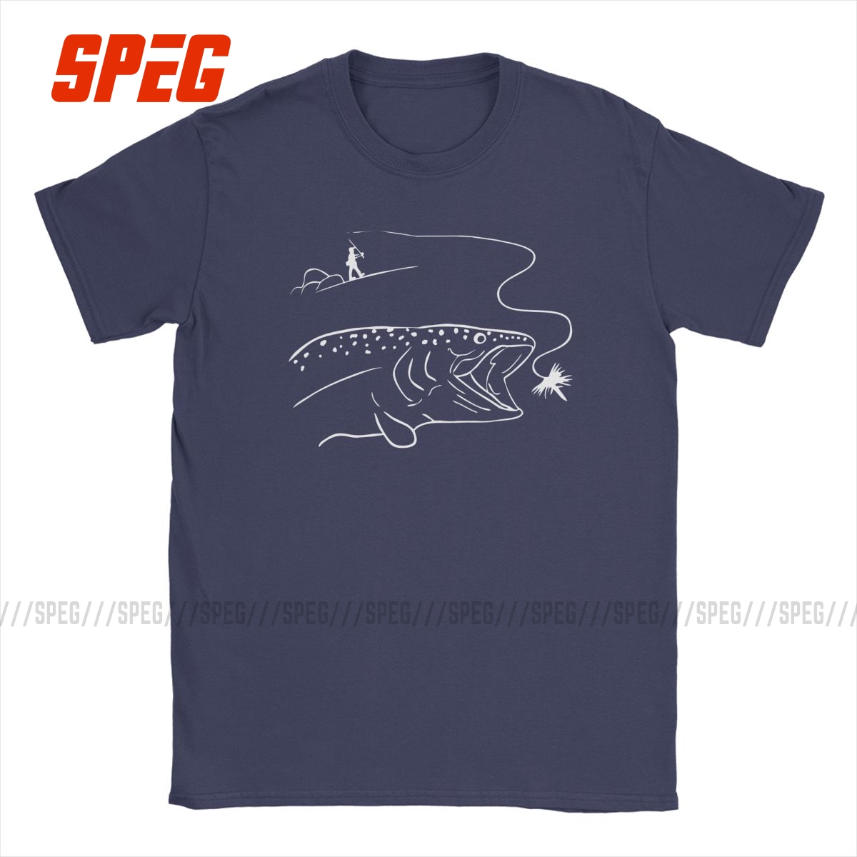 남자 어부 플라이 낚시 송어 및 산 애호가 티셔츠, 파 - Fishing Rod Fly 리뷰 및 가격