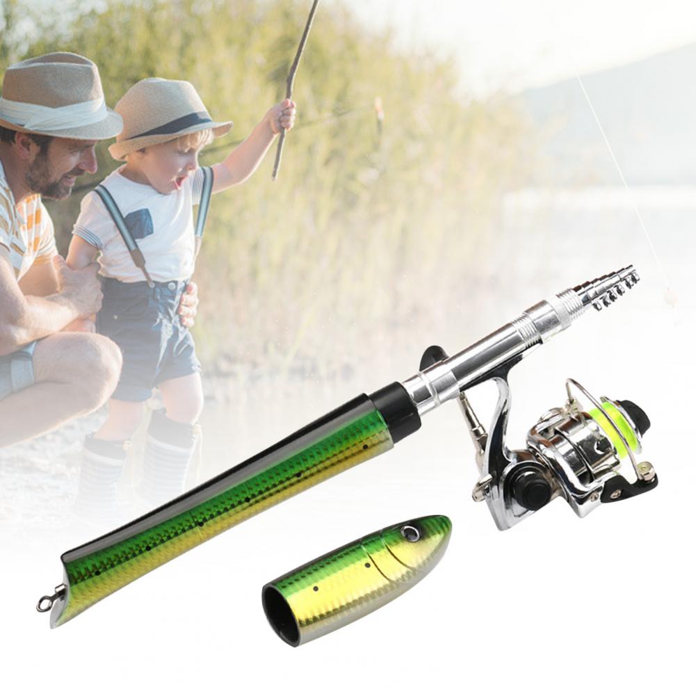 낚시대 텔레스코픽 막대 휴대용 미니 물고기 모양 텔레스 - Fishing Rod Spinning 리뷰 및 가격