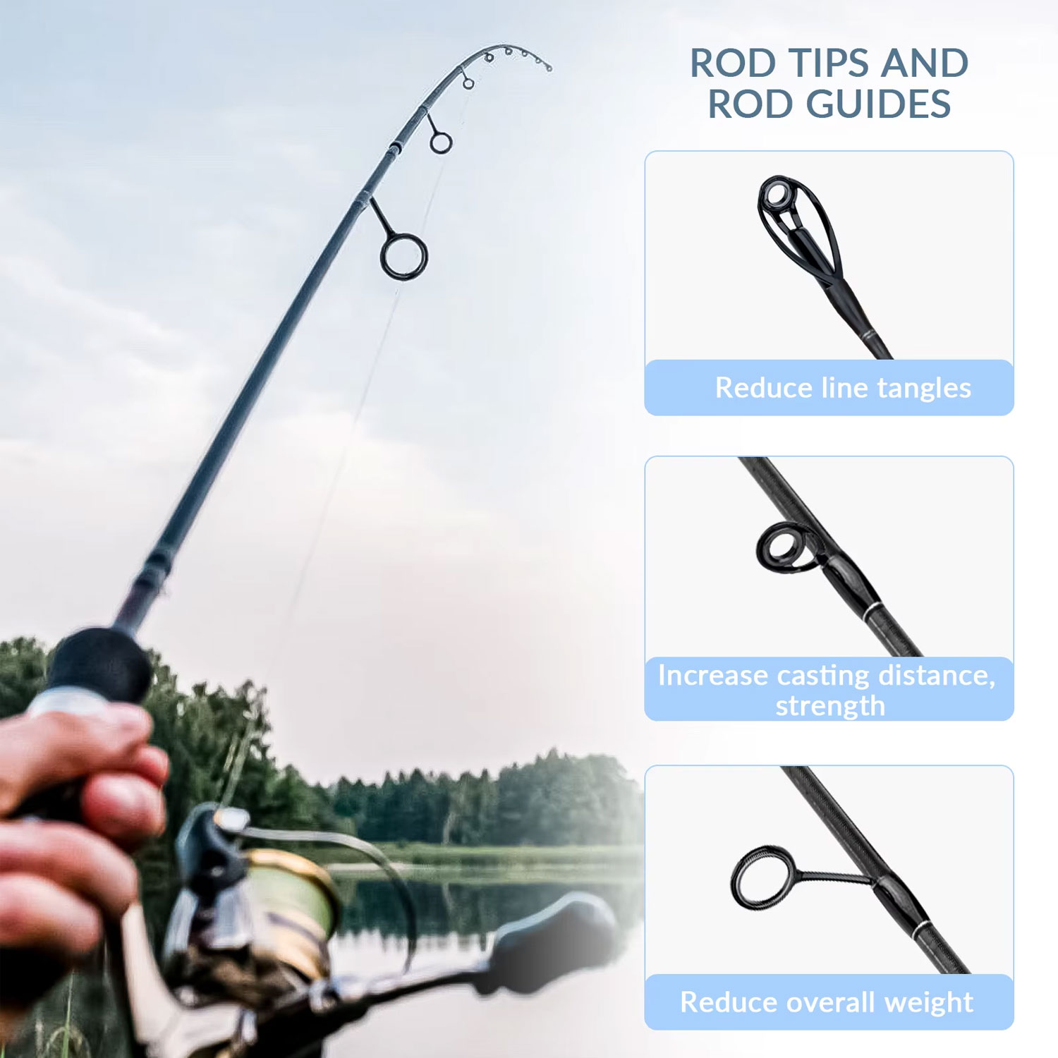다채로운 낚싯대 가이드 링 키트, 스테인레스 스틸 낚싯 - Fishing Rod Building Kit 리뷰 및 가격