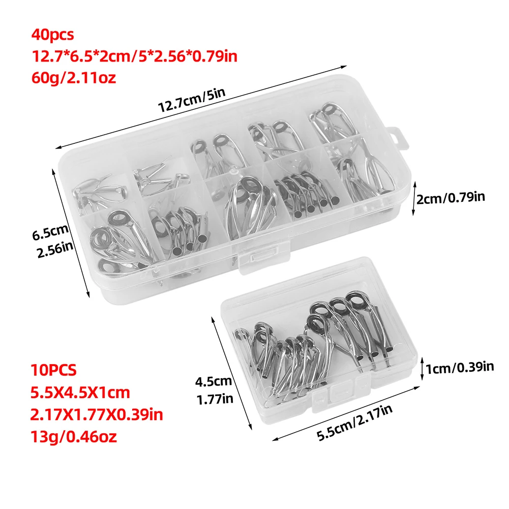 10/40개 낚싯대 팁 수리 키트, 낚싯대 팁 교체용  - Fishing Rod Building Kit 리뷰 및 가격
